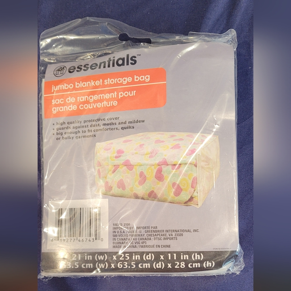 Essentials Jumbo Blanket Storage Bag